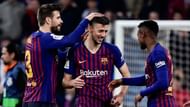 Barcelona's defenders were heavily involved in the attack